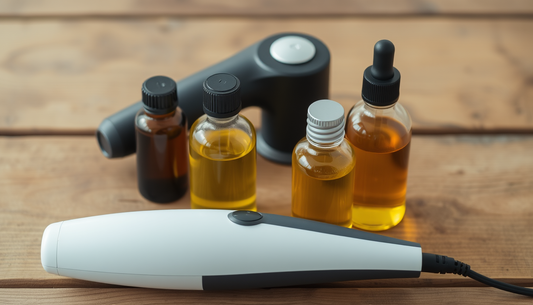 Nature-Powered Hair Density Ritual: Rosemary-Green Tea Growth Oil with Castor, Macadamia & Ginger, Peppermint Scalp Massage, and an Electric Scalp Massager for Fuller, Healthier Hair