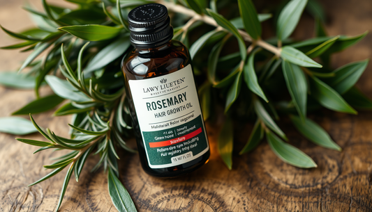 Rosemary-Green Tea Growth Oil for Thicker Hair: A Plant-Based Blend of Castor, Macadamia, Ginger & Peppermint with a Calming Scalp Massage Routine