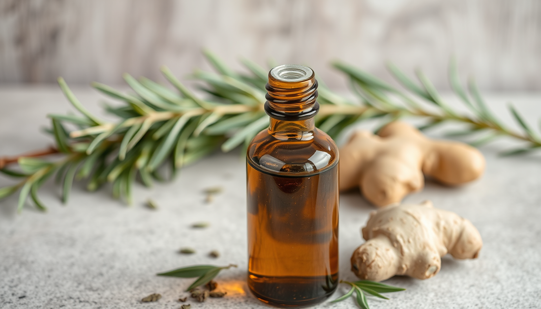 Root Revival with Rosemary & Green Tea: A Plant-Based Hair Growth Oil Blend for Denser, Healthier Hair (Castor, Macadamia, Ginger & Peppermint)