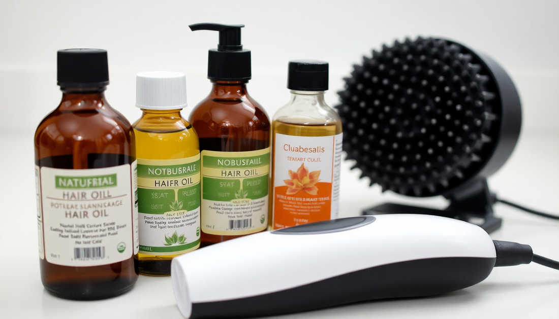 Plant-Powered Hair Thickening: Natural Oil Blends and an Electric Scalp Massage Brush for Fuller, Healthier Locks