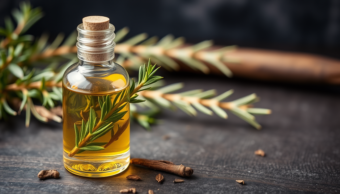 Rosemary-Infused Hair Growth Oil for Fuller, Healthier Hair: Green Tea, Castor & Macadamia Plus Peppermint Scalp Massage