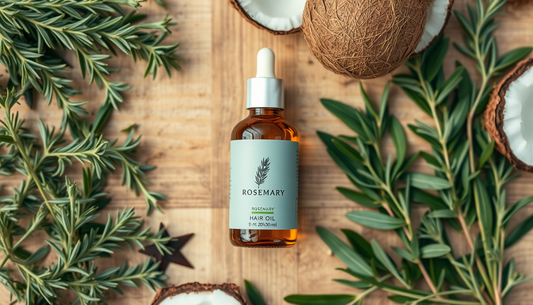 Herbal Density Unlocked: Rosemary-Infused Hair Growth Oil with Green Tea, Coconut & Castor for Fuller, Healthier Hair and a Calming Scalp Ritual