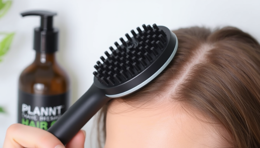 Electric Scalp Massage Meets Rosemary–Green Tea Growth Oil: A Plant-Based Protocol for Thicker, Healthier Hair