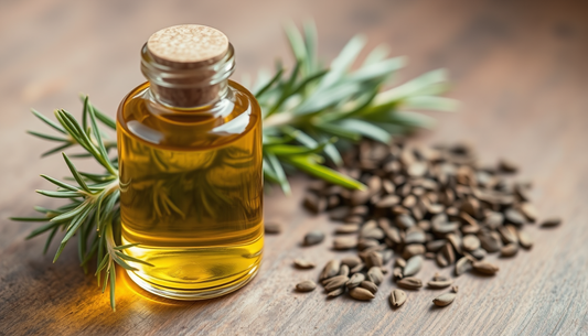Root Revival: A Rosemary-Infused Hair Growth Oil Blend with Green Tea, Coconut & Castor for Fuller, Healthier Hair—and a Gentle Scalp Massage