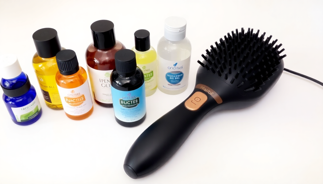 Botanical Hair Thickening Demystified: Rosemary, Castor, Coconut, Macadamia & Green Tea Oils with Electric Scalp Massage for Naturally Fuller Locks