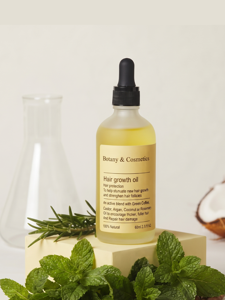 Nature-Driven Density: Botanical Oil Blends with Rosemary, Castor, Coconut, Macadamia & Green Tea—and an Electric Scalp Massager for Fuller Hair