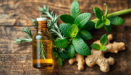 Botanical Pathways to Fuller Hair: A Rosemary-Infused Oil Blend with Green Tea, Peppermint, and Ginger for Scalp Vitality