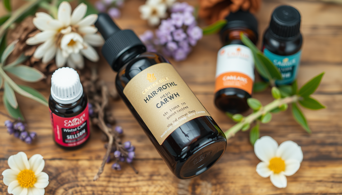 From Roots to Radiance: Rosemary-Infused Hair Growth Oil with Green Tea, Castor, Macadamia, and Peppermint Scalp Massage