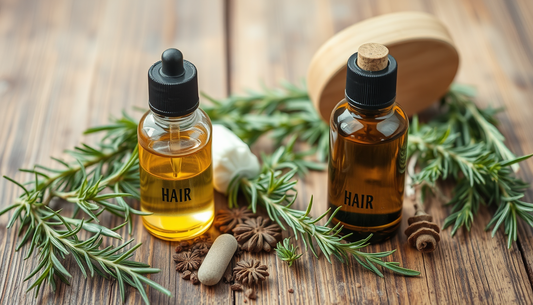 Herbal Density Elevation: Rosemary-Green Tea Growth Oil with Castor, Macadamia, Peppermint & Ginger for Fuller Hair