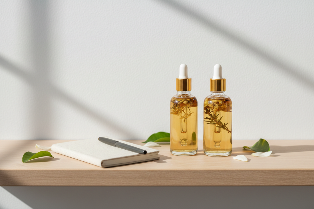 Plant-Powered Hair Thickening: Rosemary, Castor, Coconut, Macadamia & Green Tea Oils with Peppermint—Enhanced by an Electric Scalp Massage Brush