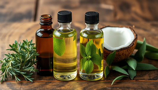 Botanical Oils for Thicker Hair: Rosemary, Castor, Coconut & Green Tea with Peppermint