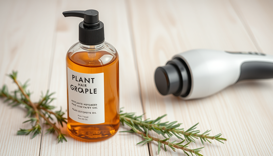 Plant-Powered Density: Rosemary & Green Tea Growth Oil with Castor, Macadamia, Ginger & Peppermint, Supercharged by an Electric Scalp Massager