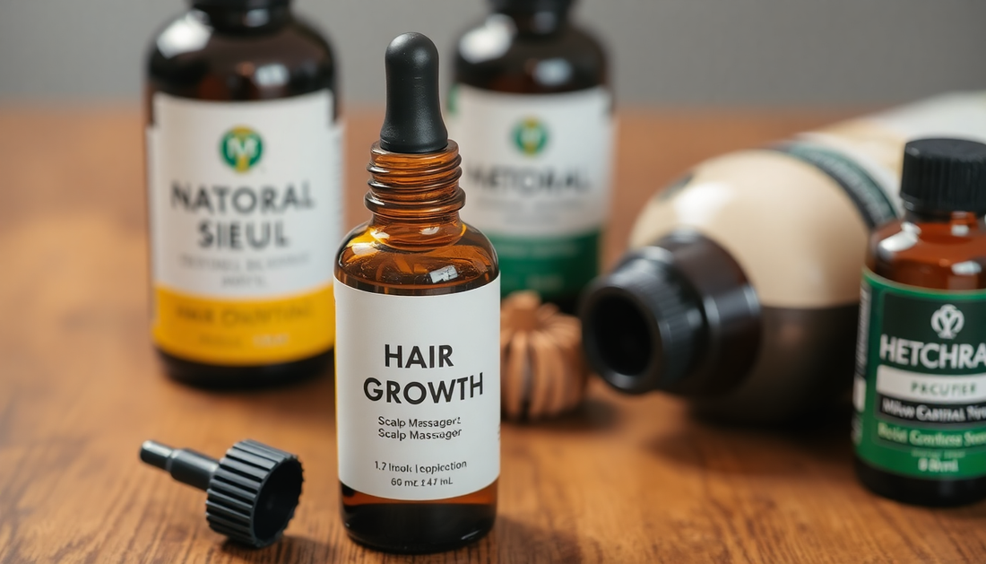Blooming Density: A Plant-Based Hair Growth Oil Protocol with Rosemary, Castor, Coconut, Macadamia & Green Tea Oils and a Gentle Scalp Massager