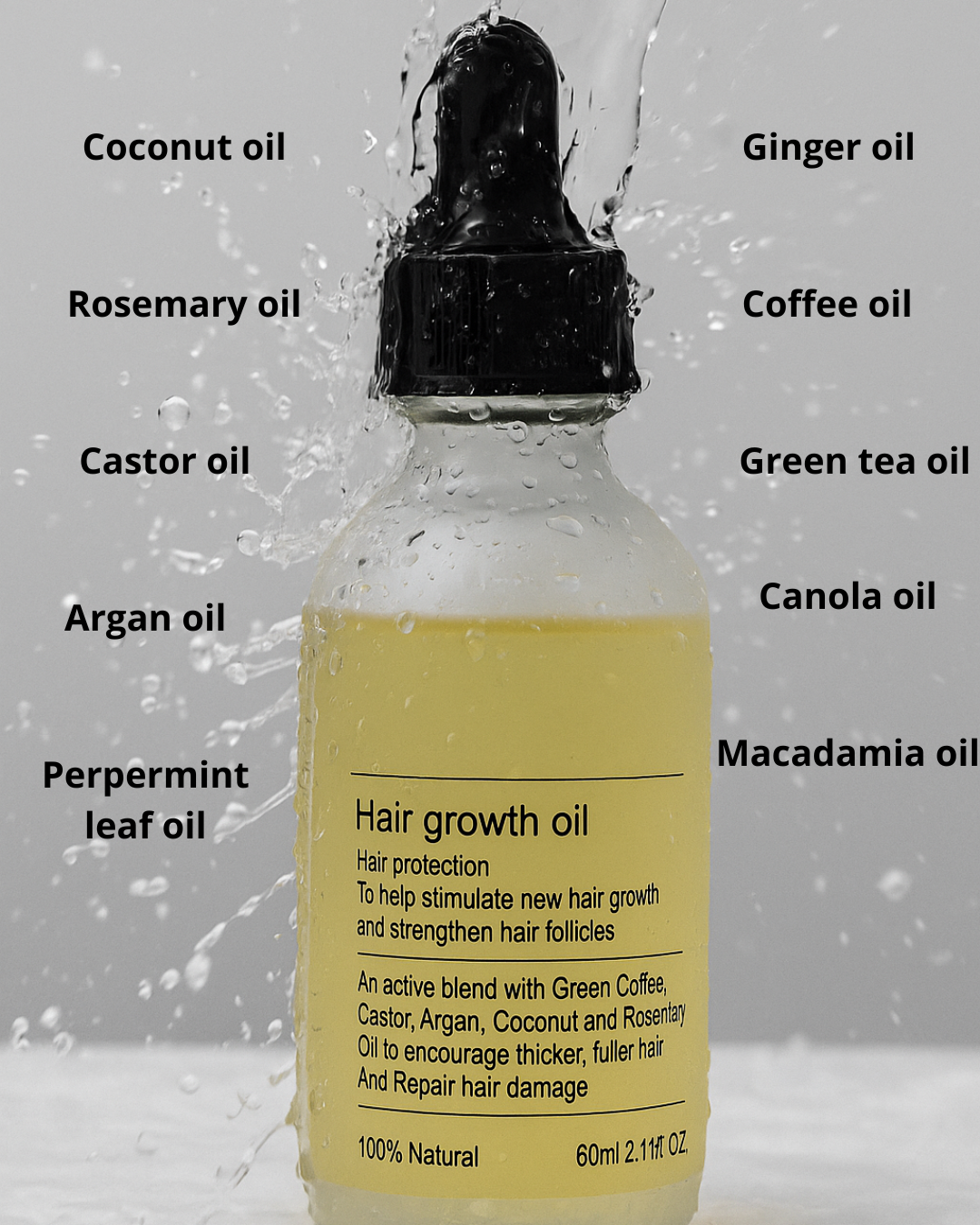 L'huile de croissance "Hair Growth Oil" de botanyandcosmetics 